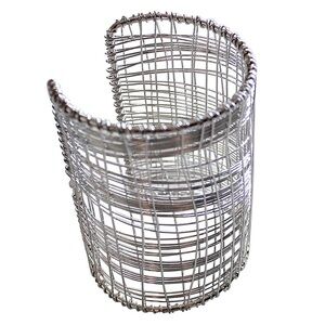 Gemma Silver Wire Cuff